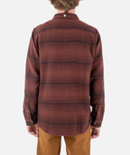 Horizon Flannel - Oxblood Black - Jetty