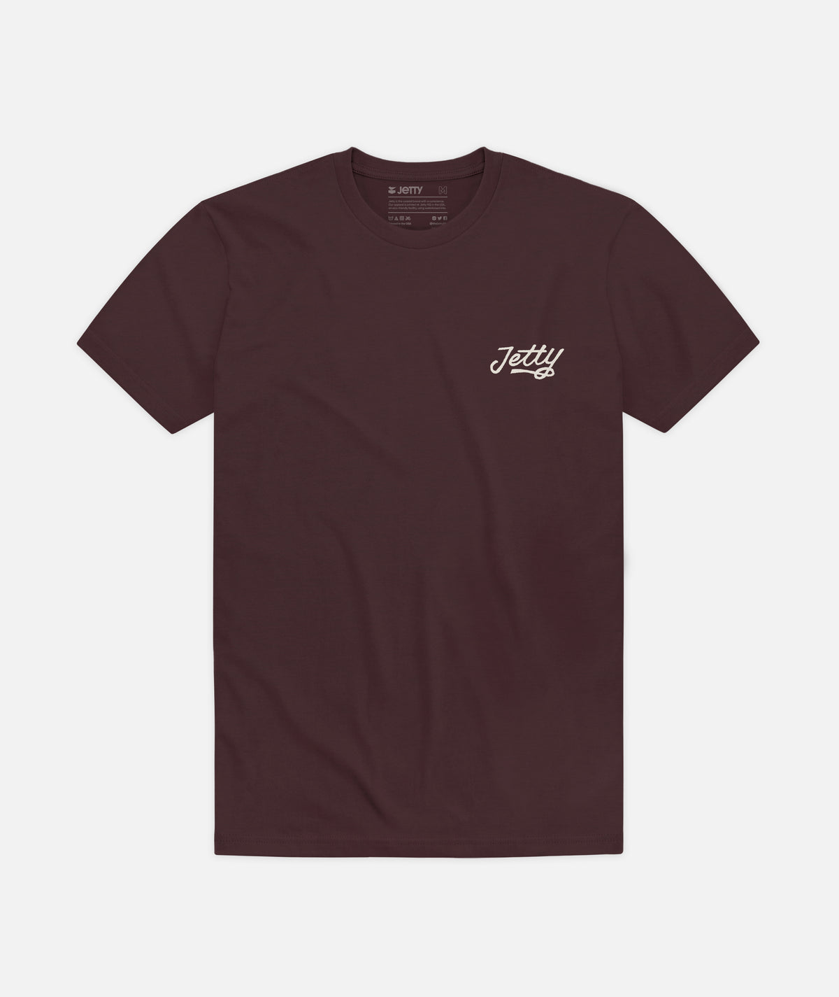 Splash Tee - Oxblood Black - Jetty