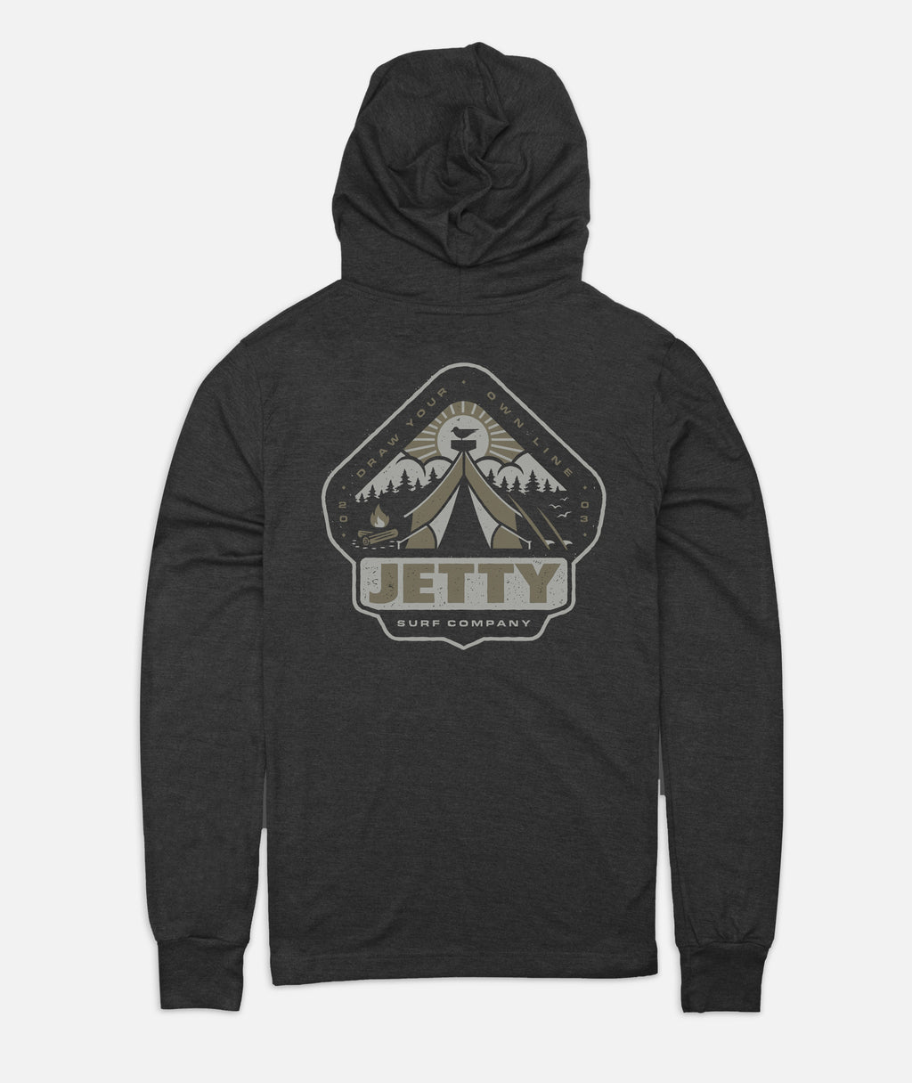 Camper Tee Hoodie - Charcoal - Jetty