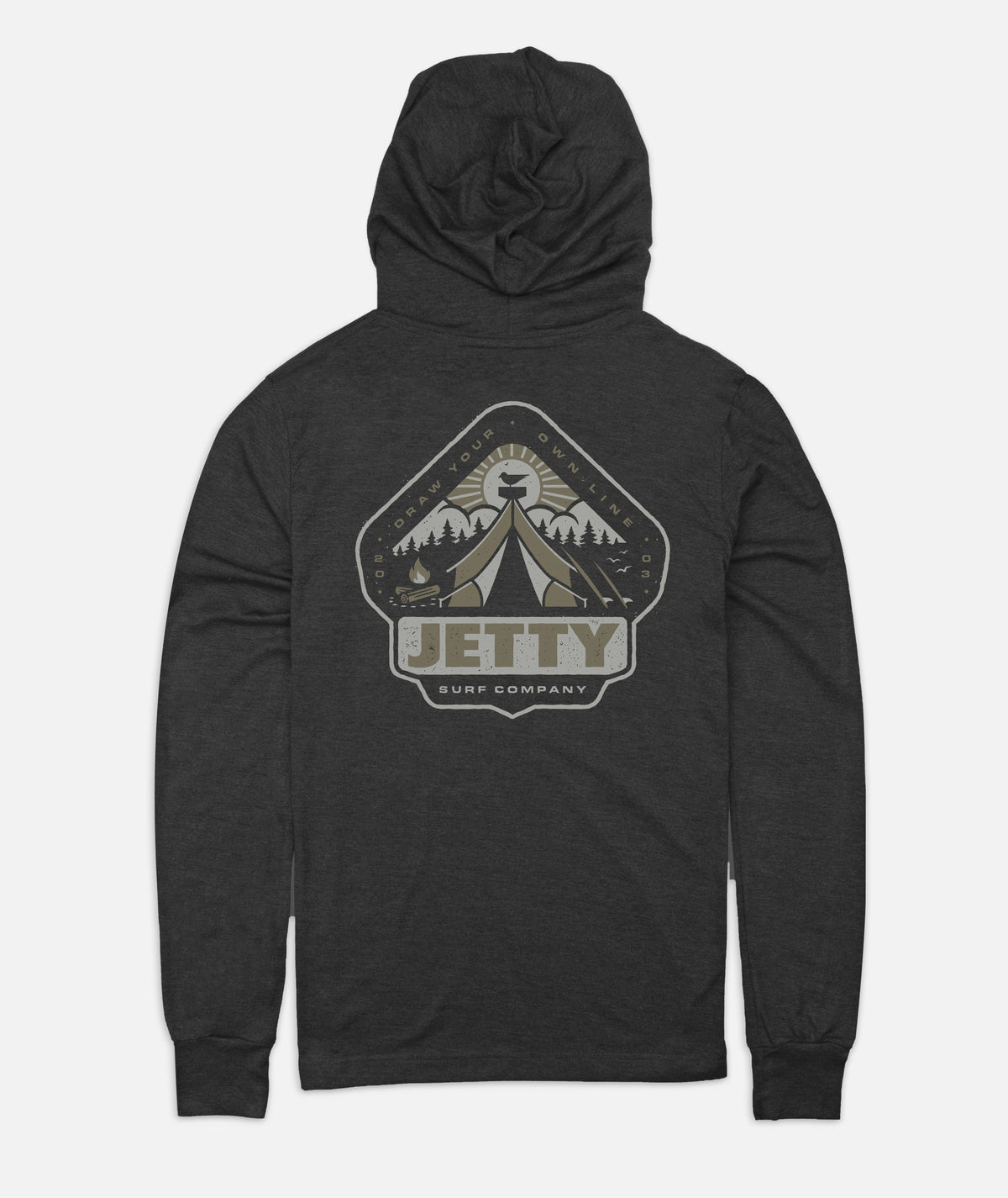 Camper Tee Hoodie - Charcoal - Jetty