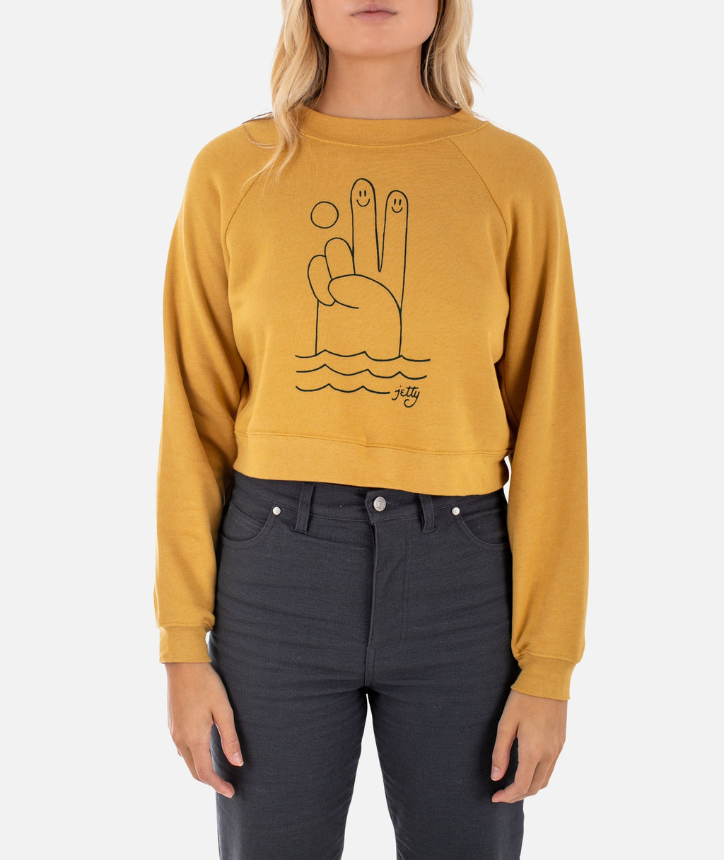 Deuces Crewneck - Mustard - Jetty