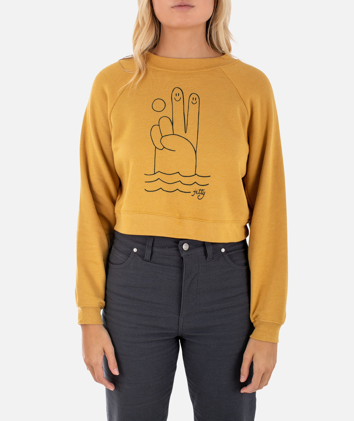 Deuces Crewneck - Mustard - Jetty