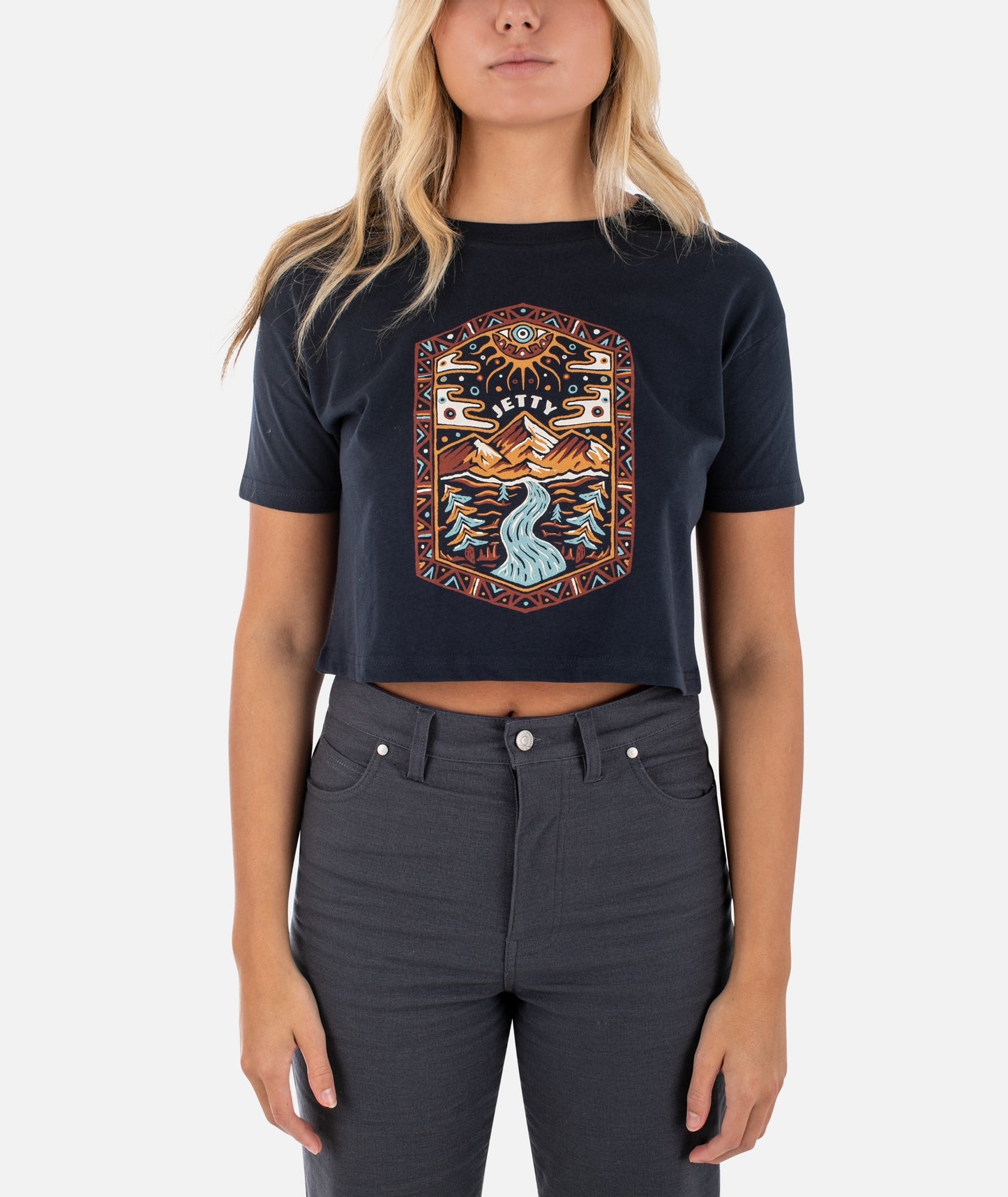 Palisade-T-Shirt – Marineblau