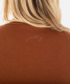 Ridley Rib Scrunch Neck - Patina - Jetty