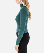 Ridley Rib Scrunch Neck - Tidal - Jetty