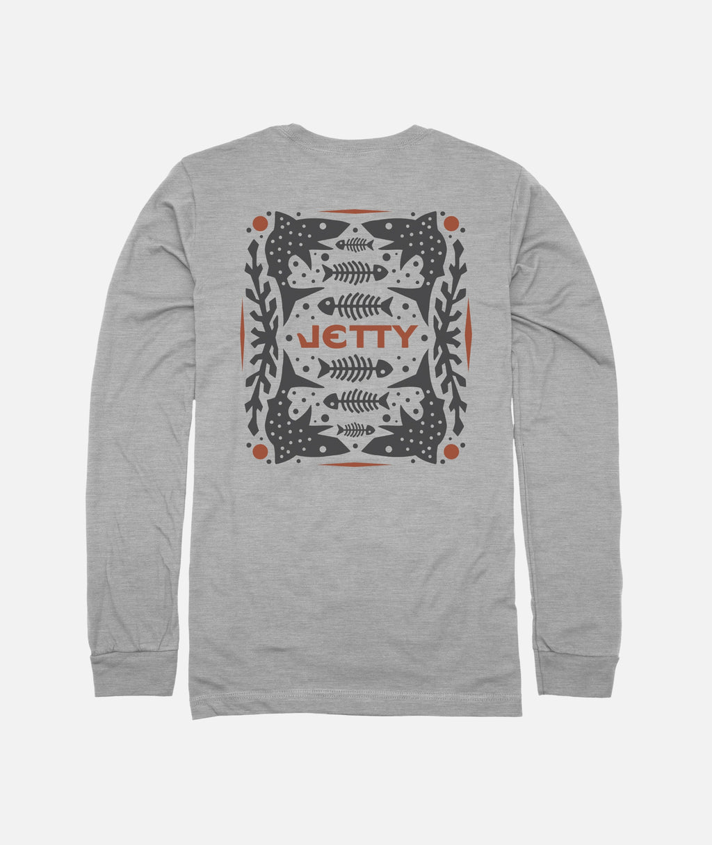 Grom Chaser Long Sleeve - Athletic Heather - Jetty