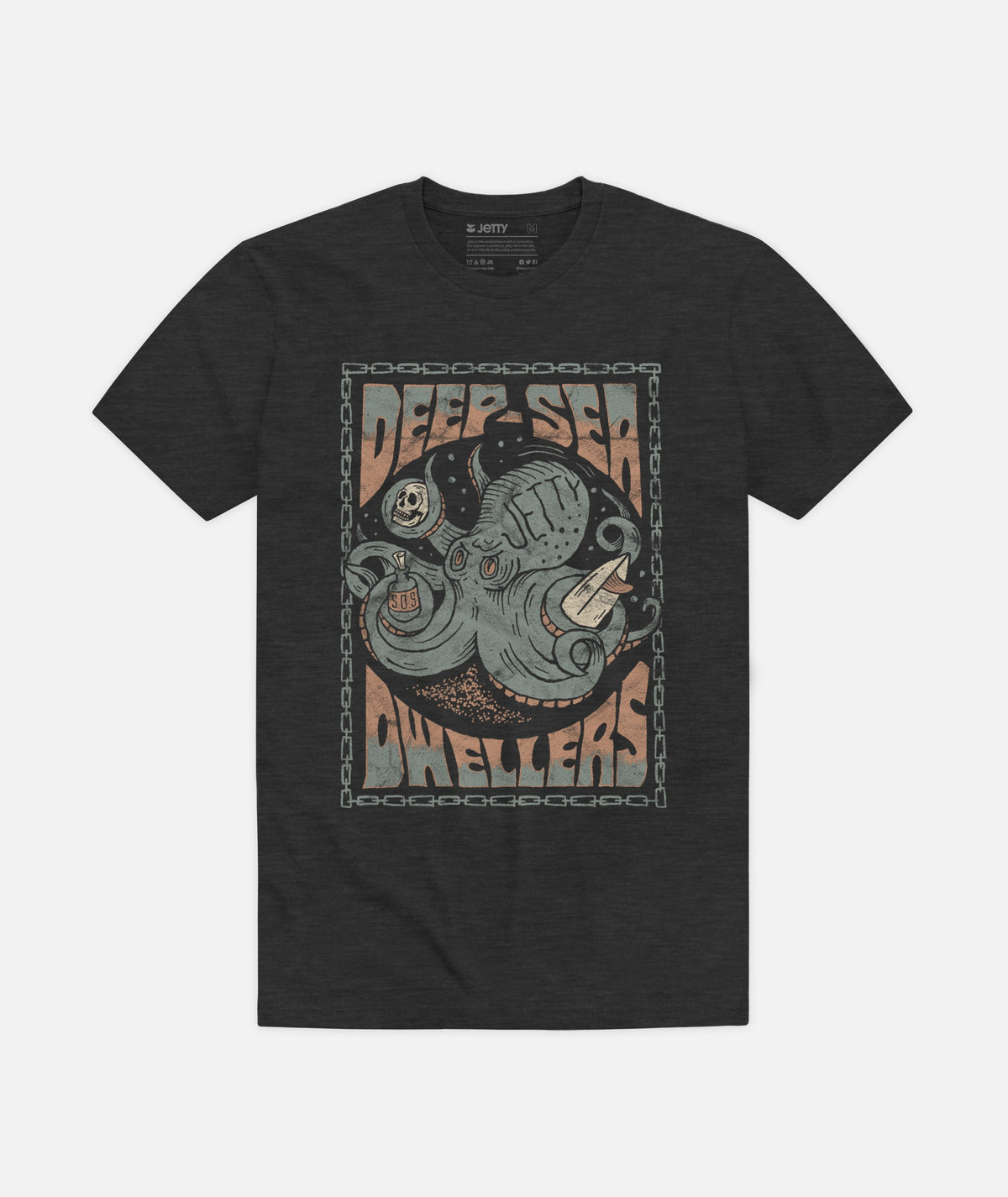 Grom Kraken Tee - Charcoal - Jetty