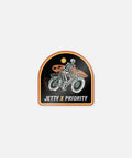 Pegatina Esqueleto Jetty x Priority Bikes - Negro