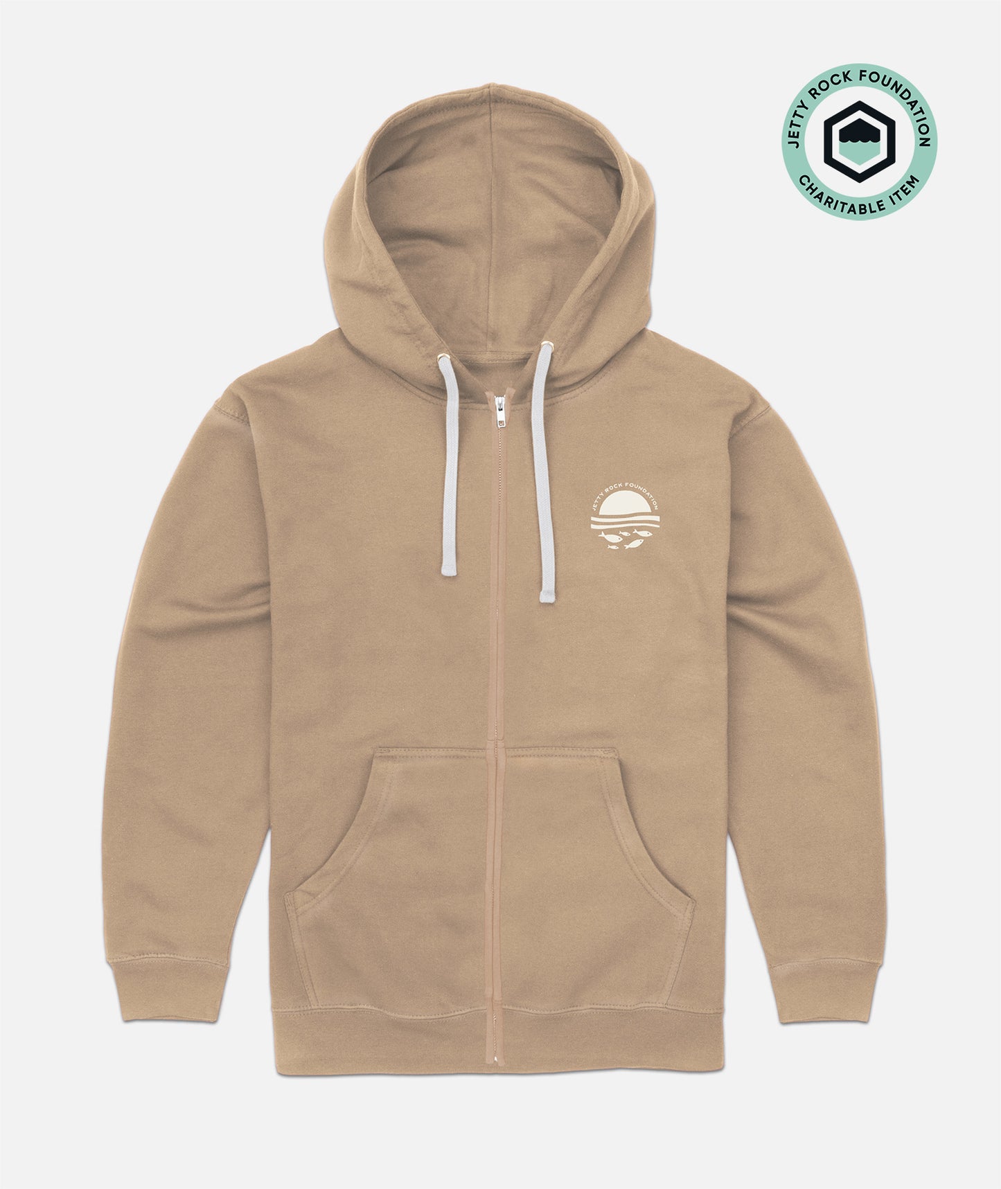 JRF x Coastal Conscience Wave Hoodie - Sandstorm