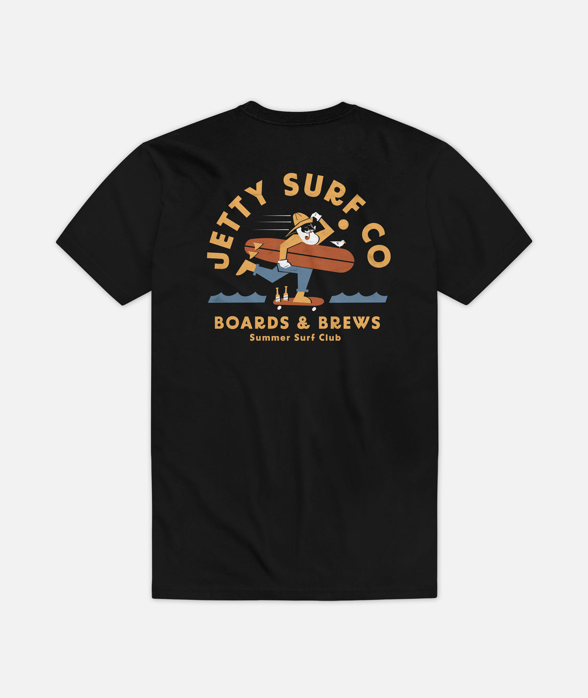 Boards & Brews Tee - Black - Jetty