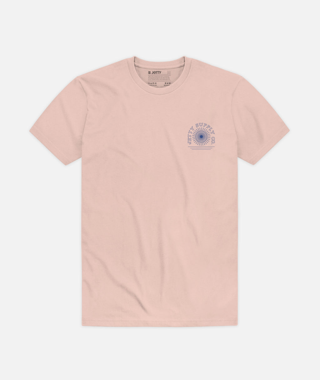Oceanus Tee - Peach - Jetty
