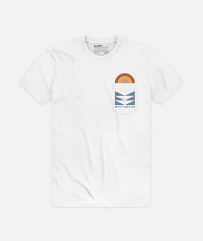 Prism Pocket T-Shirt – Weiß