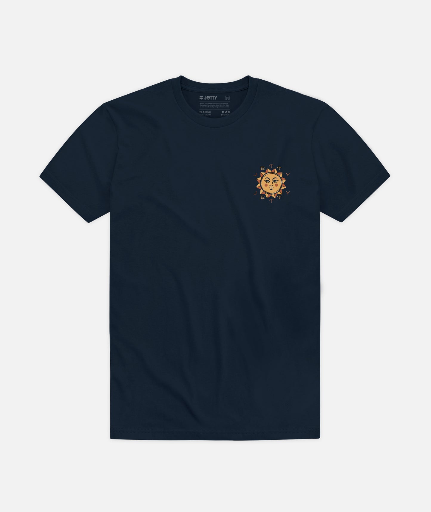 Brechungs-T-Shirt – Marineblau