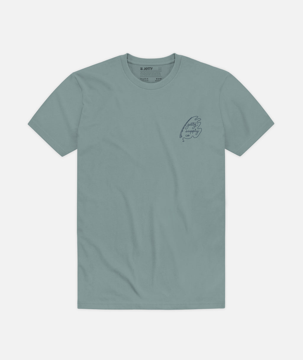 Striper Tee - Teal - Jetty