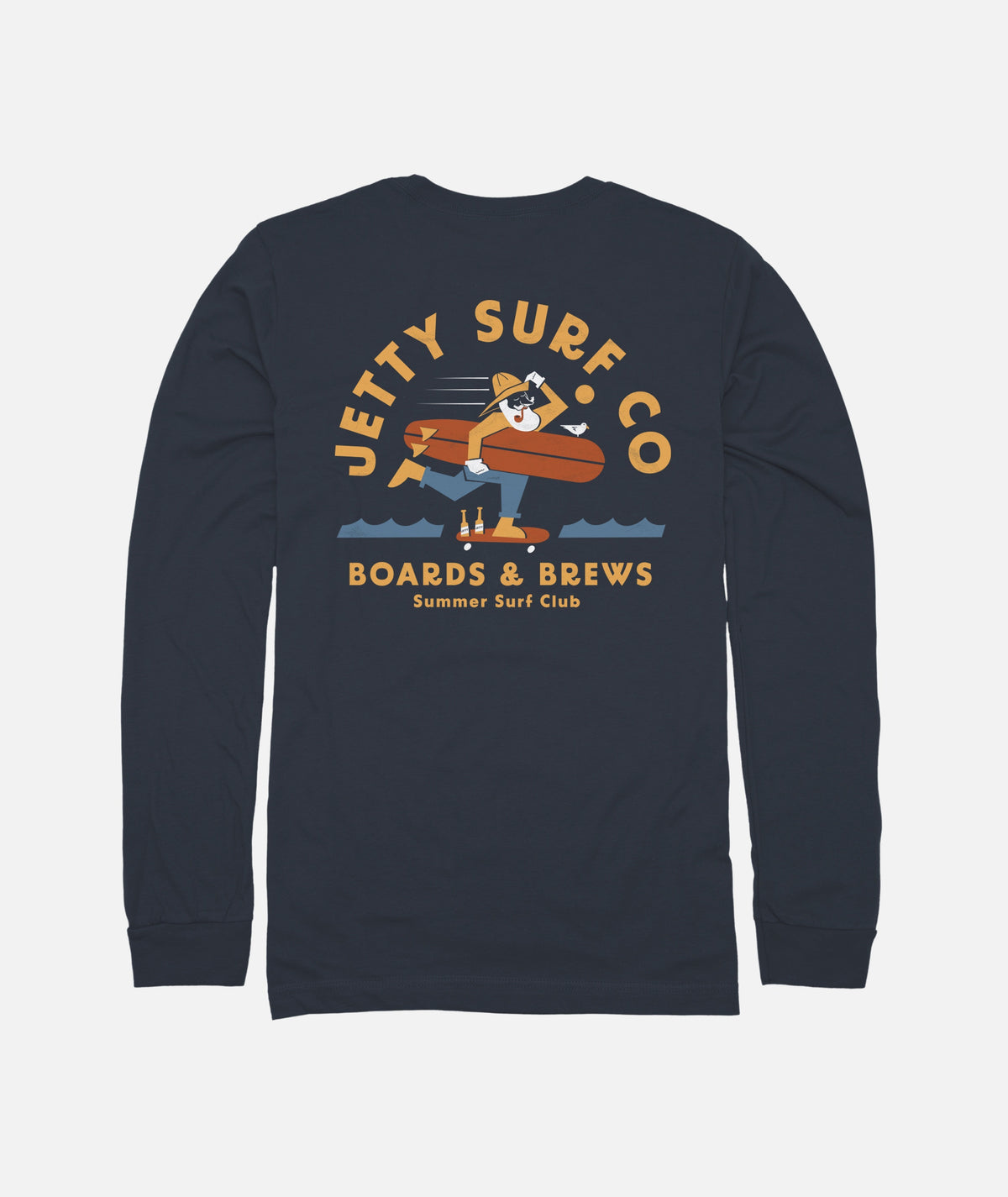 Boards & Brews Long Sleeve - Blue - Jetty