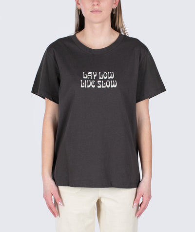 Live Slow SS T-Shirt – Schwarz