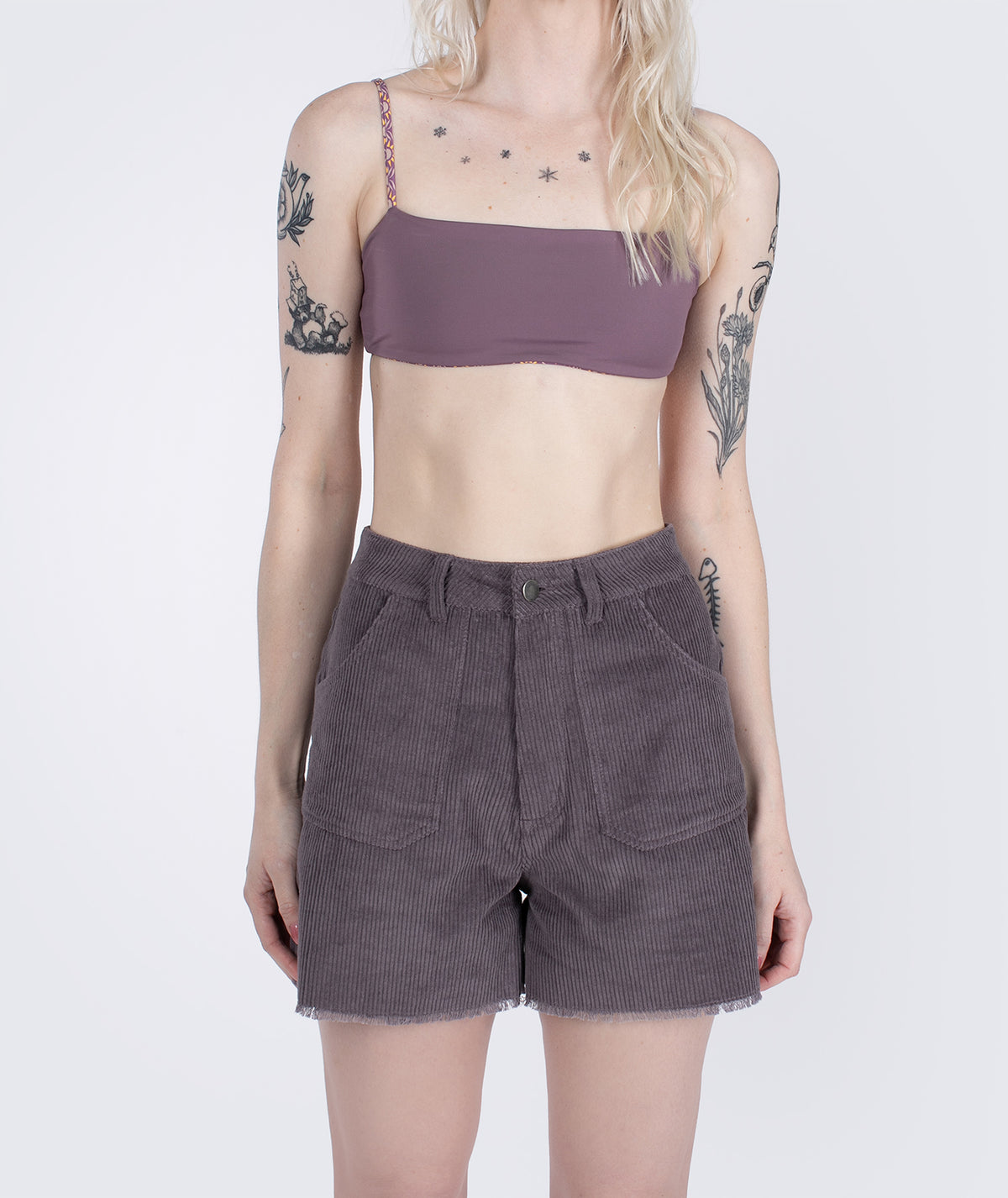 Wale Corduroy Short - Purple - Jetty