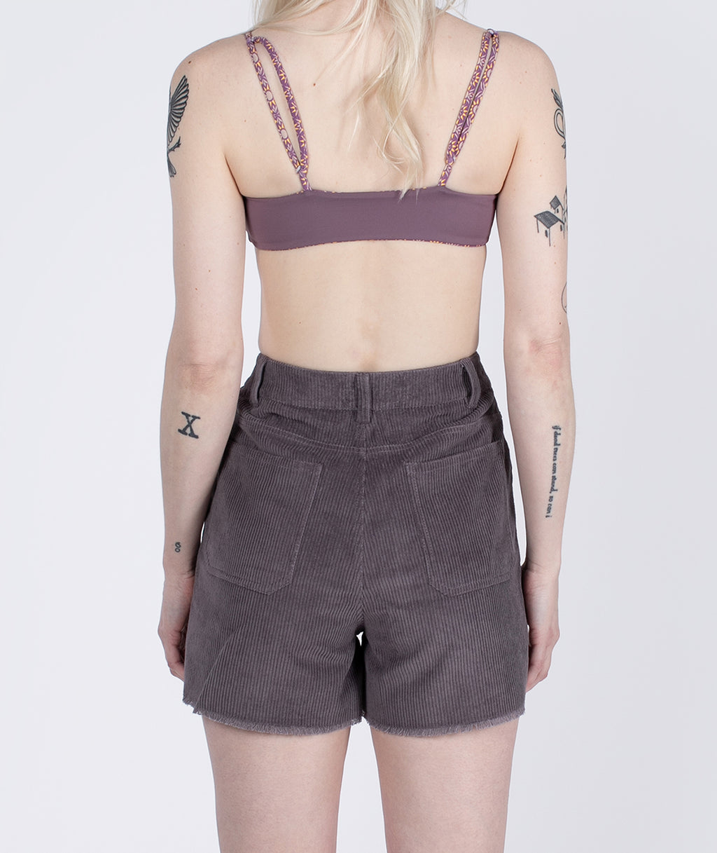 Wale Corduroy Short - Purple - Jetty