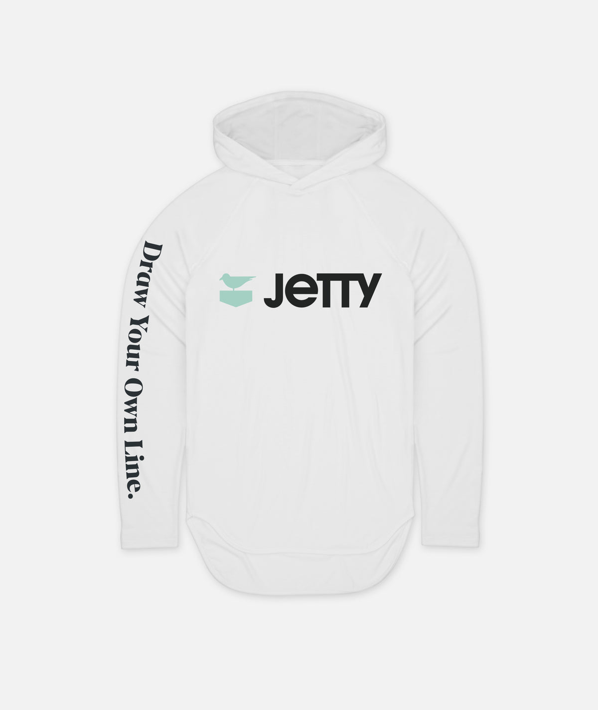 Logo UV Hoodie - White - Jetty