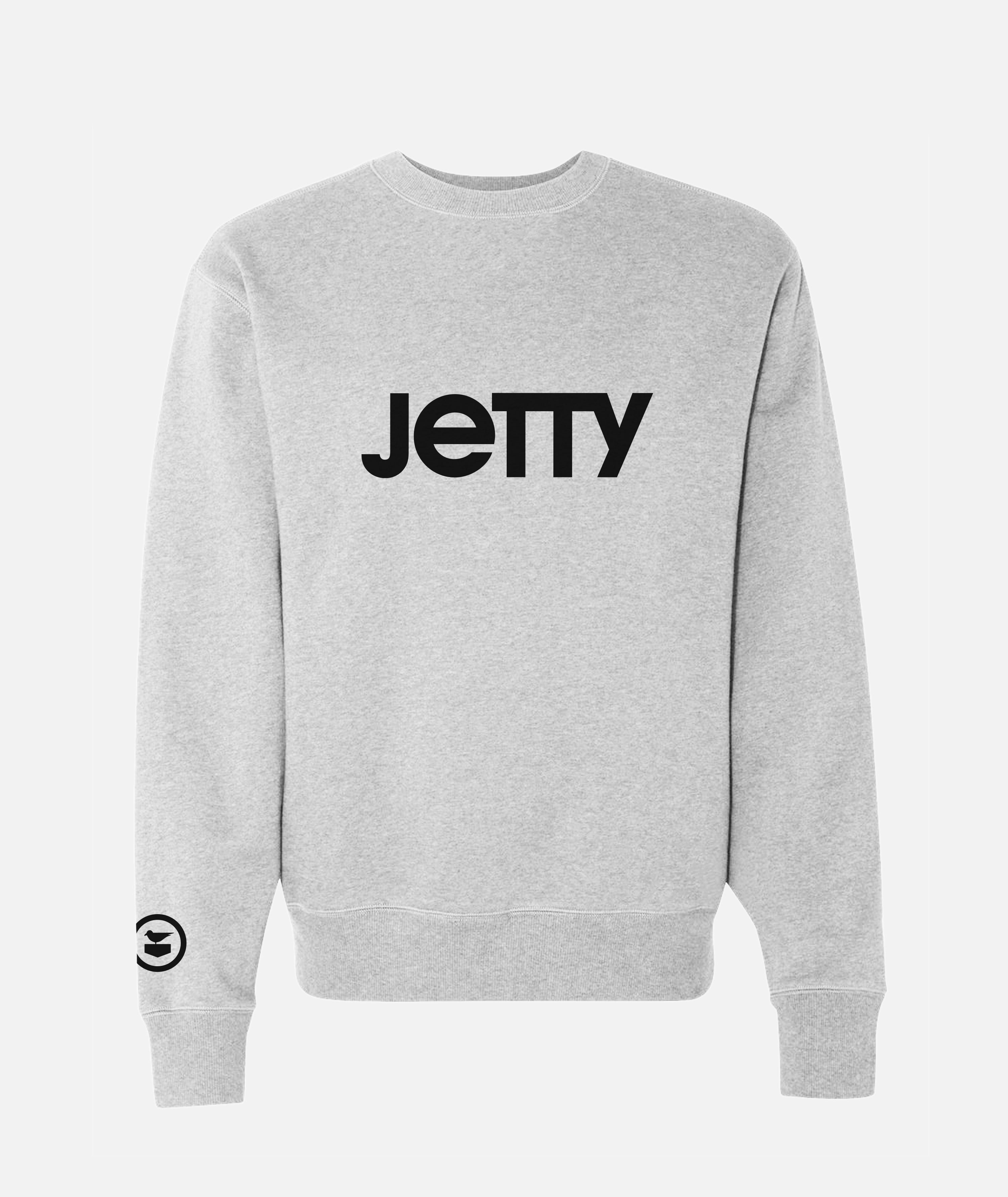 Logo Crew Neck - Heather Grey - Jetty