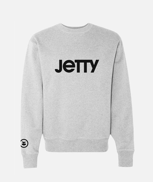 Logo Crew Neck - Heather Grey - Jetty