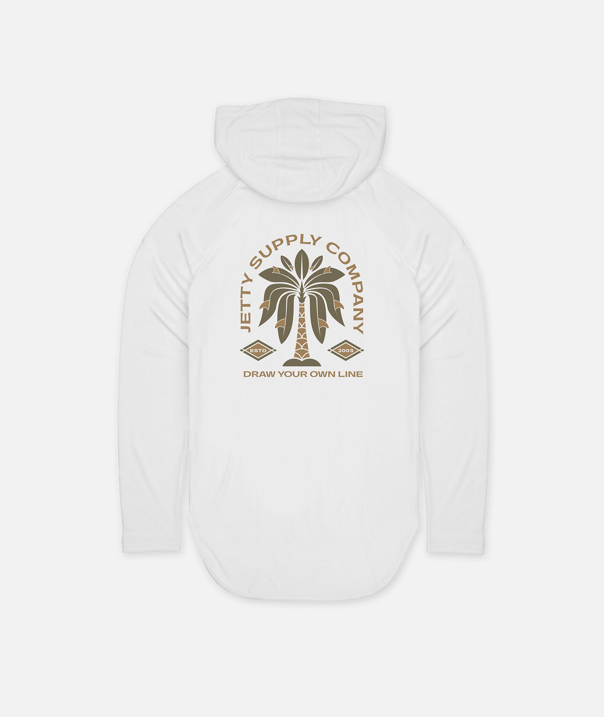 Sudadera con capucha Fins UV - Blanco