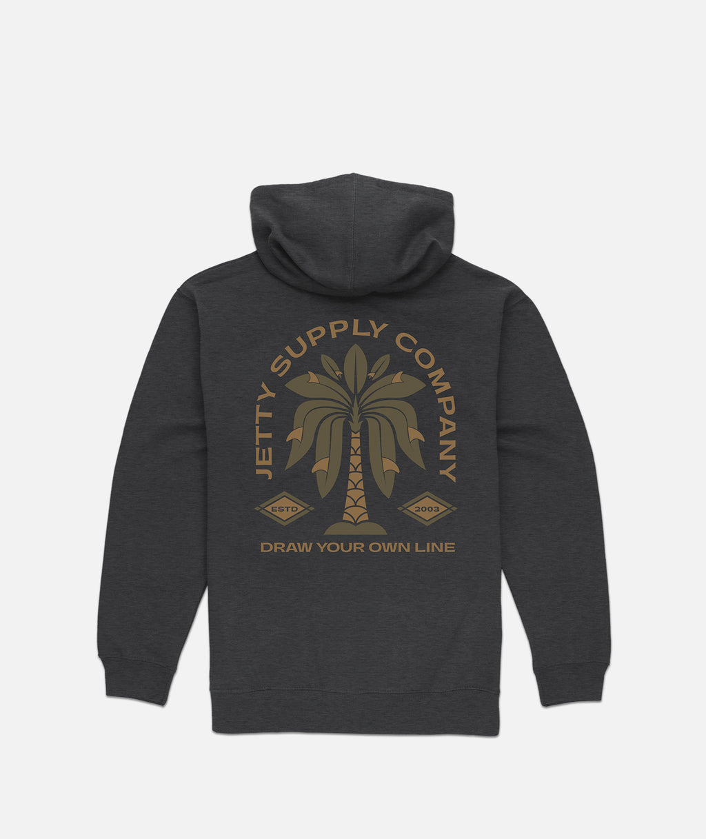 Grom Fins Hoodie - Charcoal - Jetty