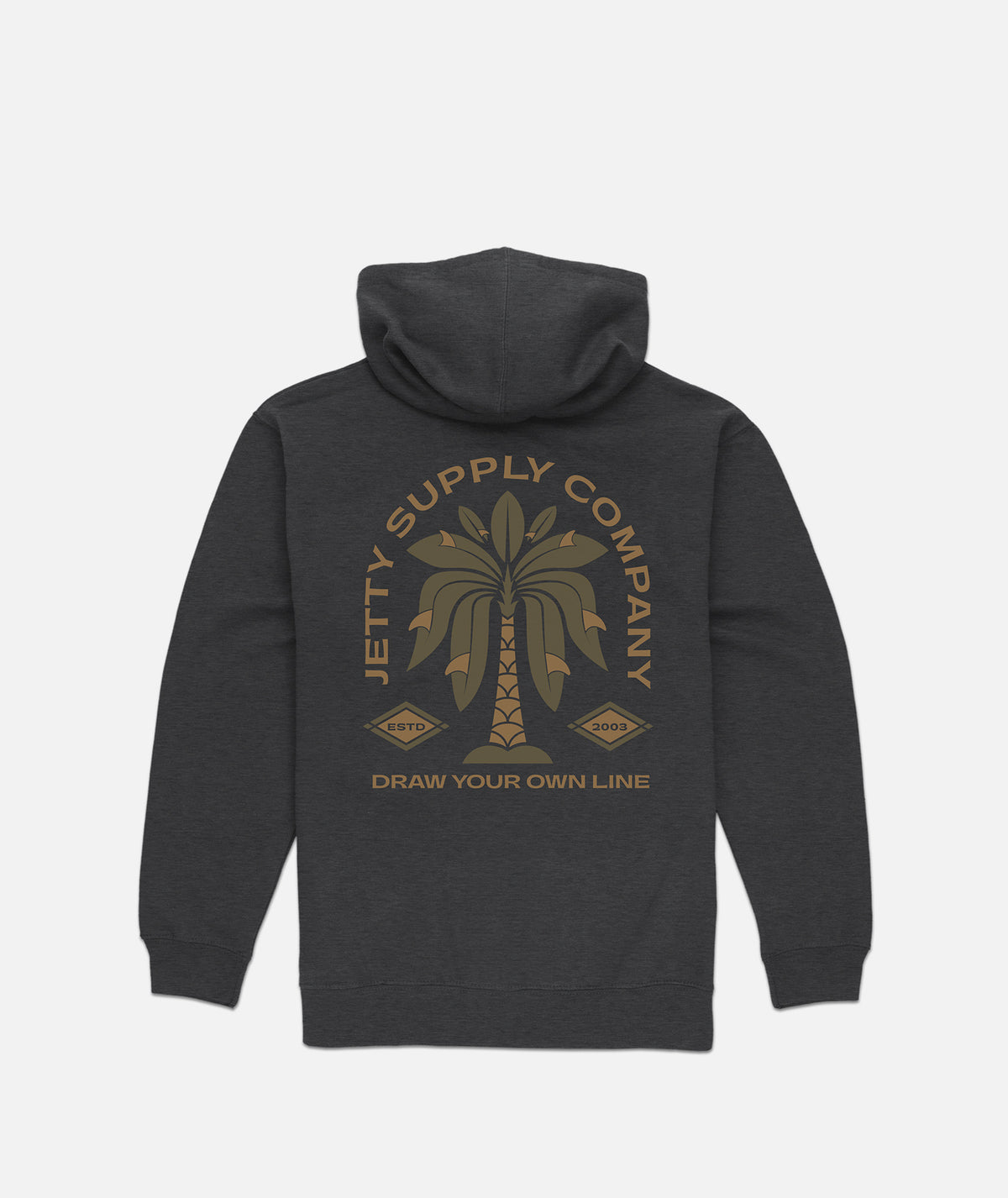 Grom Fins Hoodie - Charcoal - Jetty