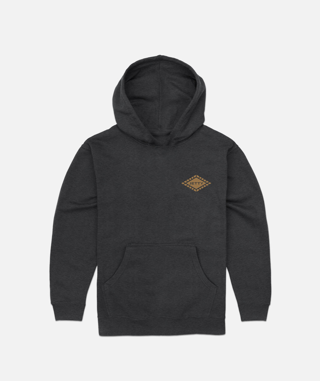 Grom Fins Hoodie - Charcoal - Jetty