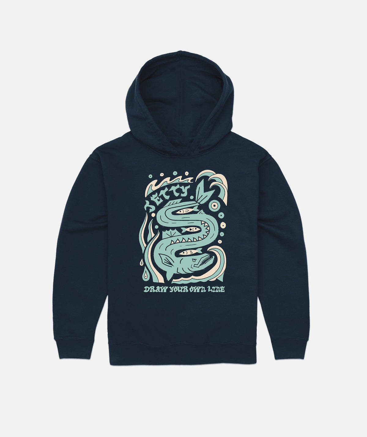Tot Fangtooth Hoodie - Navy - Jetty