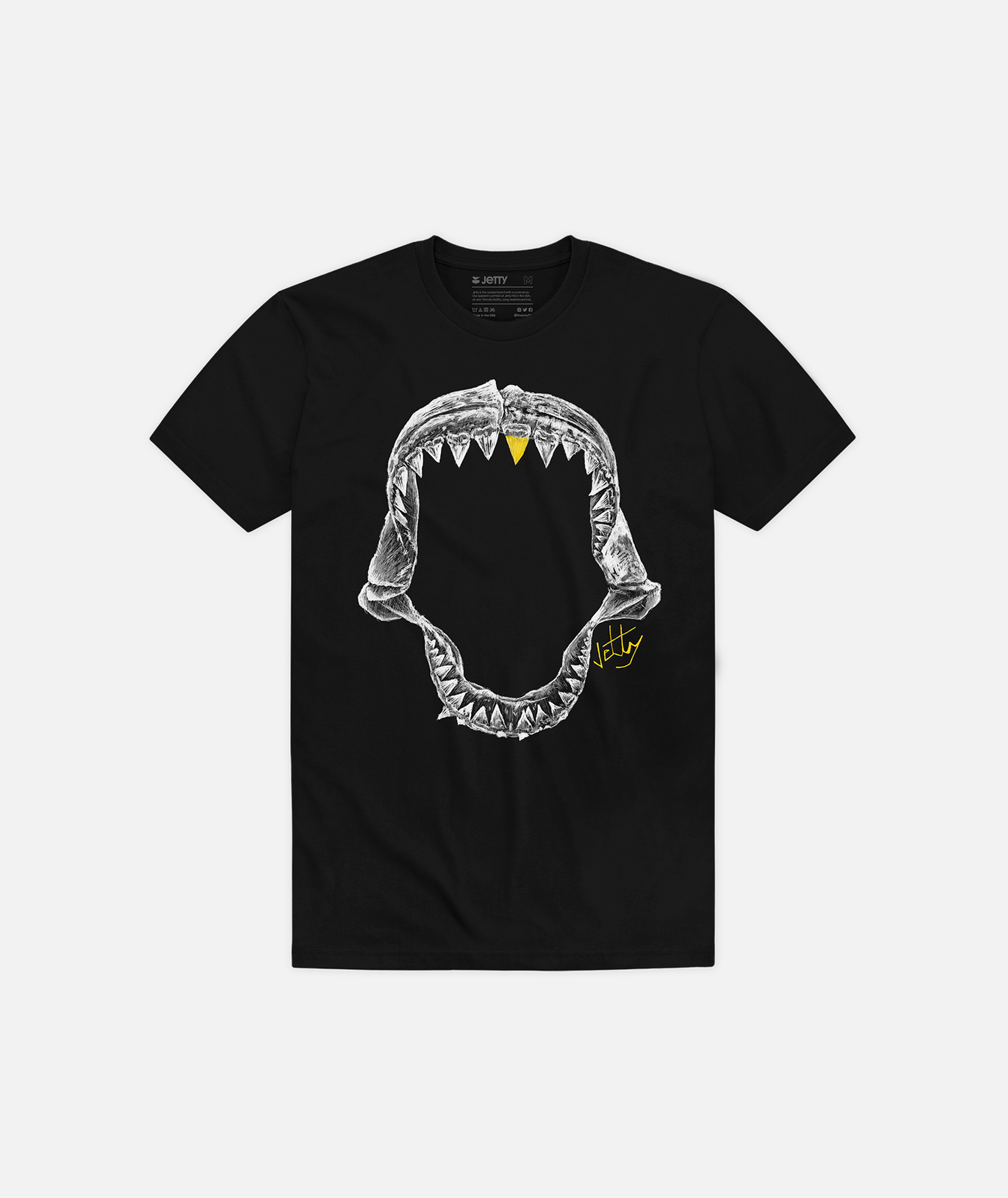 Camiseta Grom Jaws - Negro
