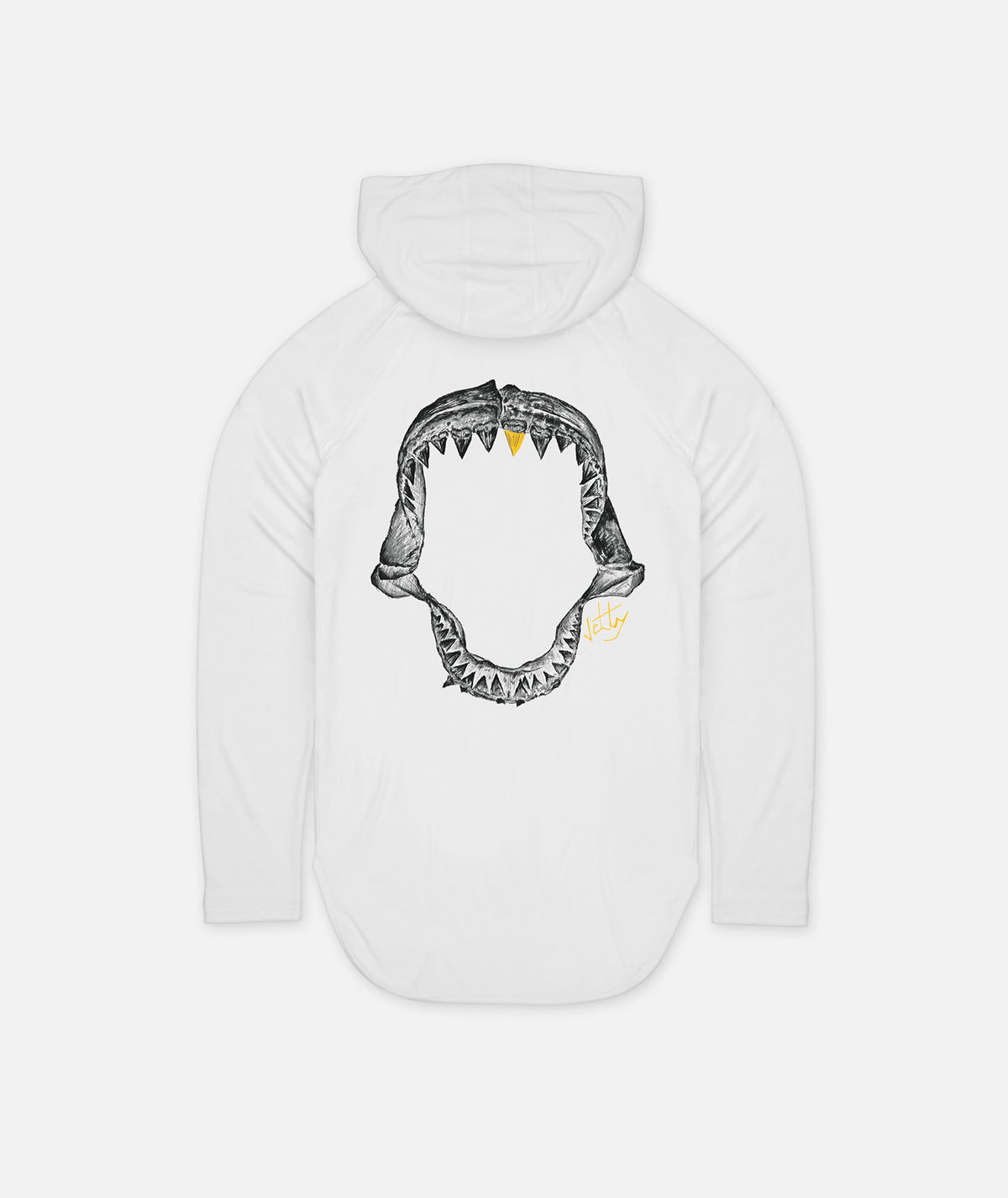 Jaws UV Hoodie - White - Jetty