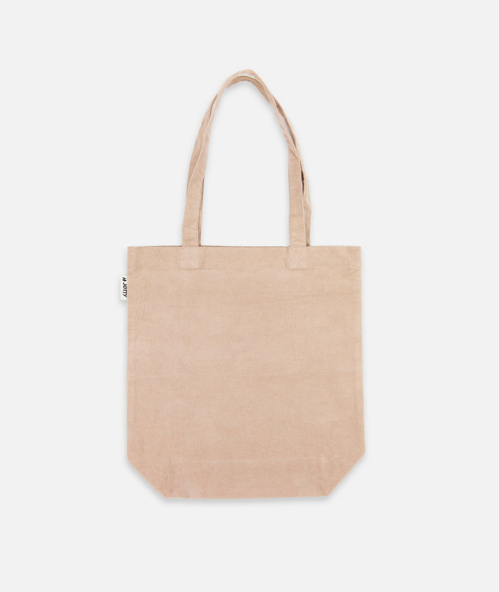 Corduroy Simple Tote - Oat - Jetty