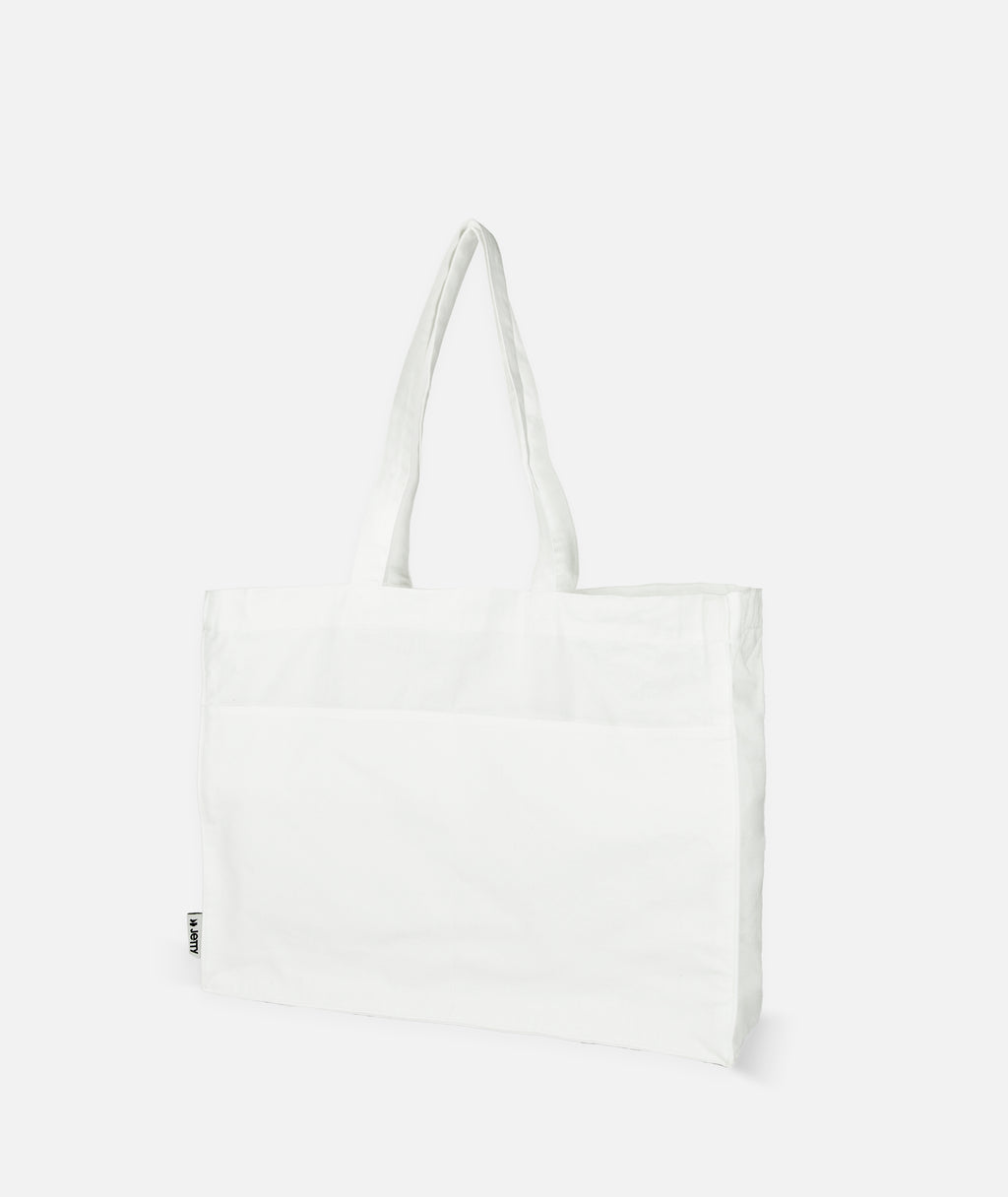 Canvas Pocket Tote - Cream - Jetty