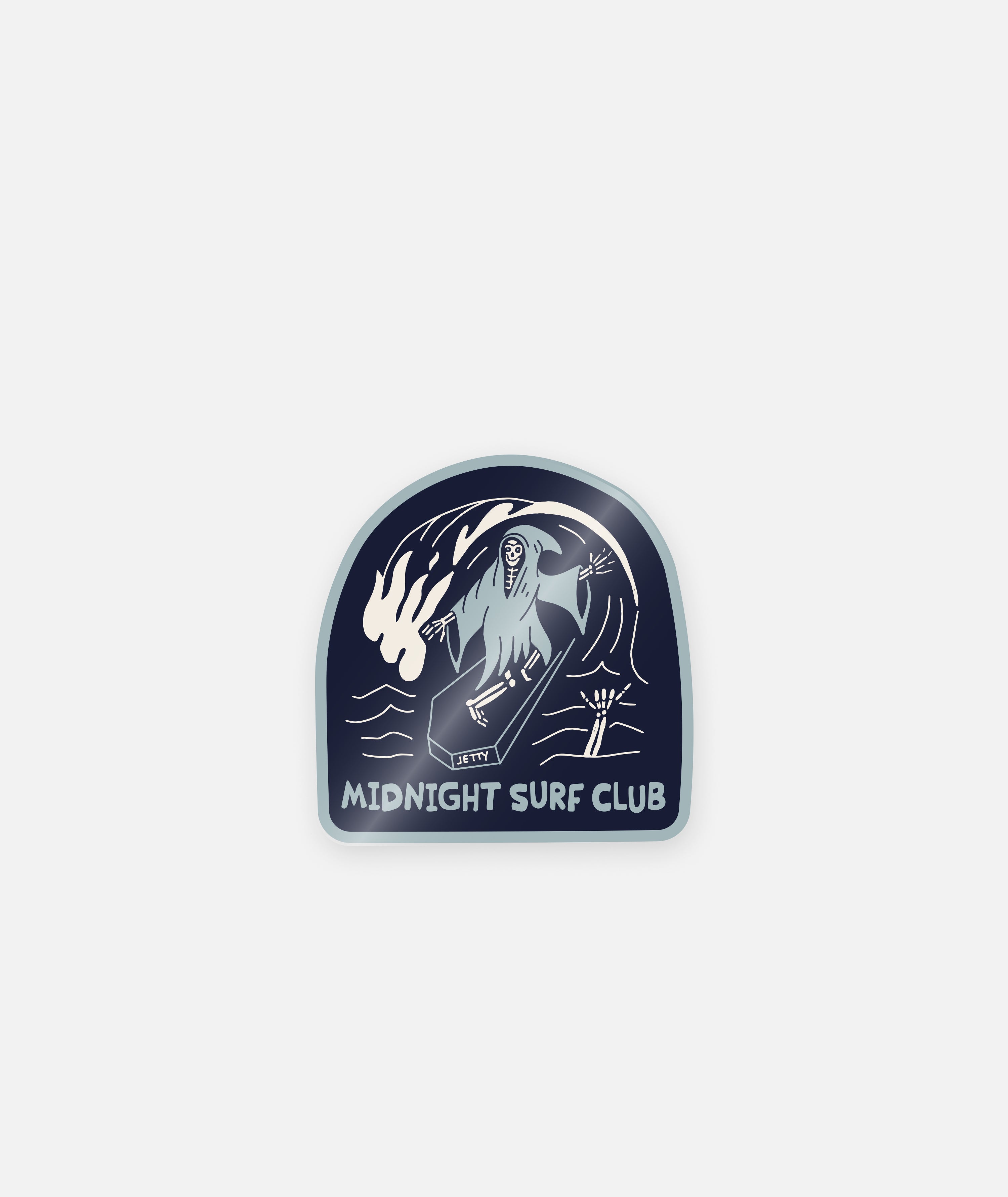 Shred Sticker - Navy – Jetty