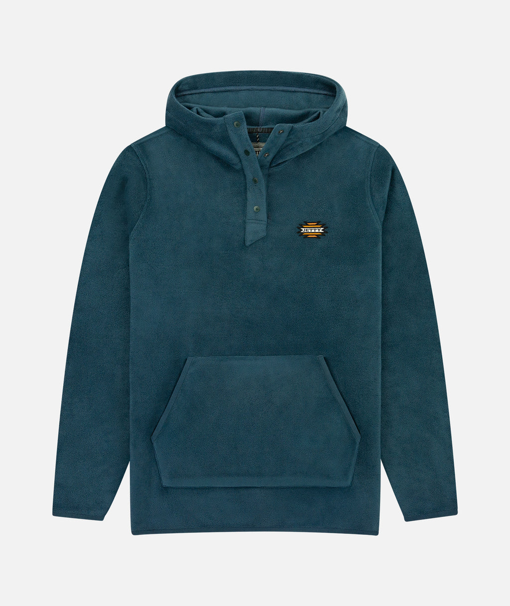 Quintin Fleece Hoodie - Indigo - Jetty