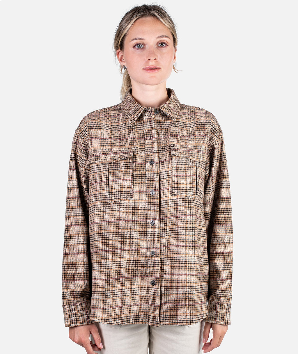 Anchor Flannel - Tan - Jetty