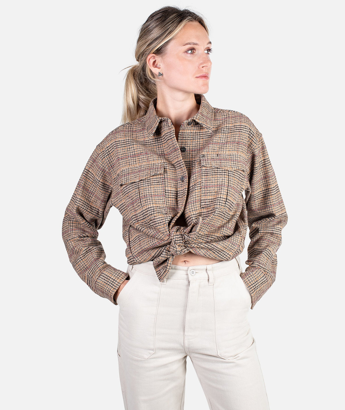 Anchor Flannel - Tan - Jetty