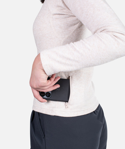 Cranford Quarter Zip - Pumice - Jetty