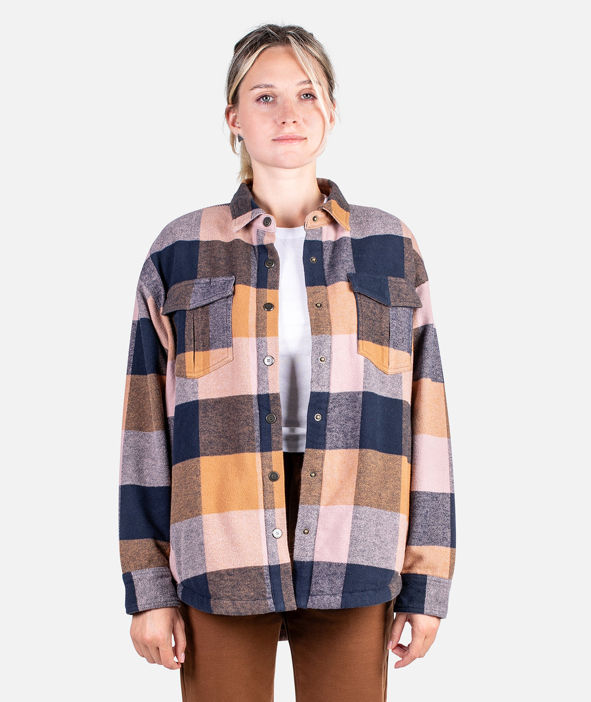 Nivean Flannel Jacket - Navy - Jetty
