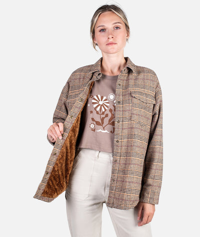 Nivean Flannel Jacket - Tan