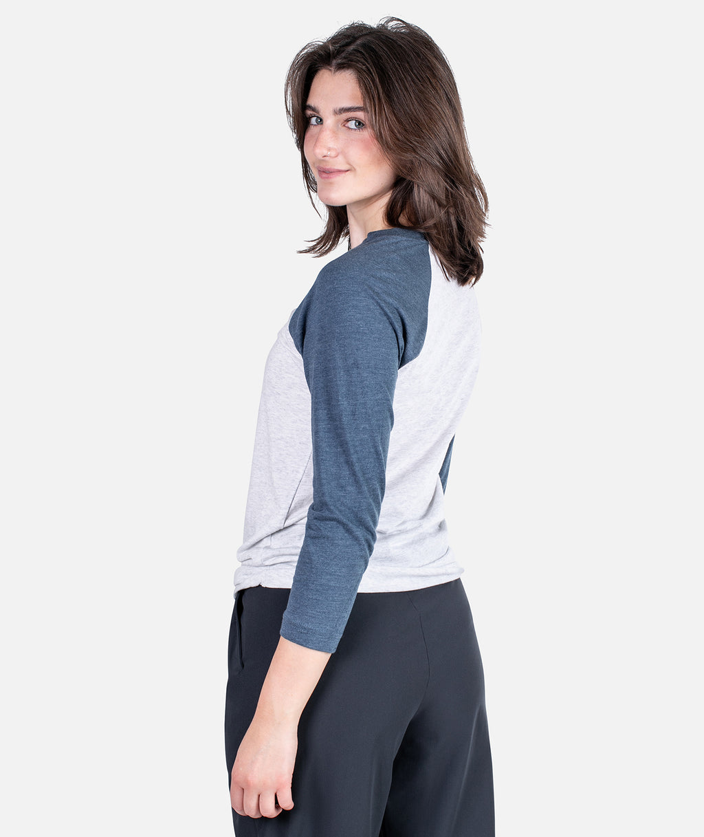 Destination Raglan Long Sleeve - Indigo - Jetty