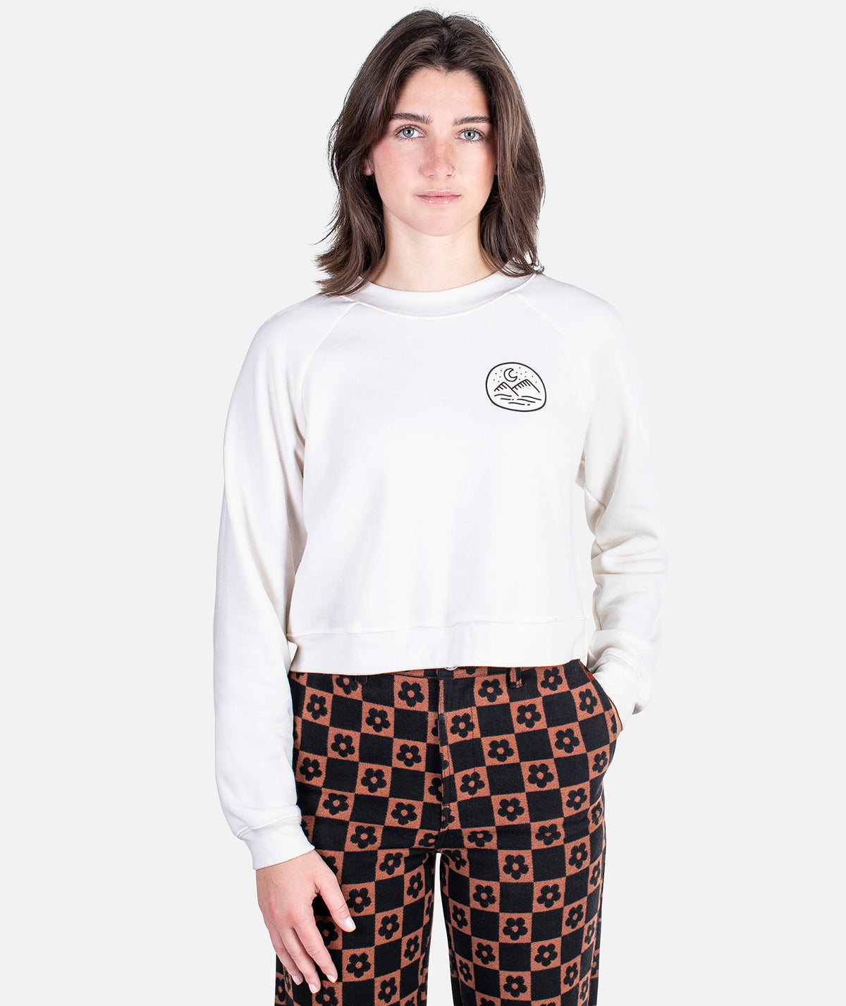 Cold Nights Raglan Fleece - White - Jetty