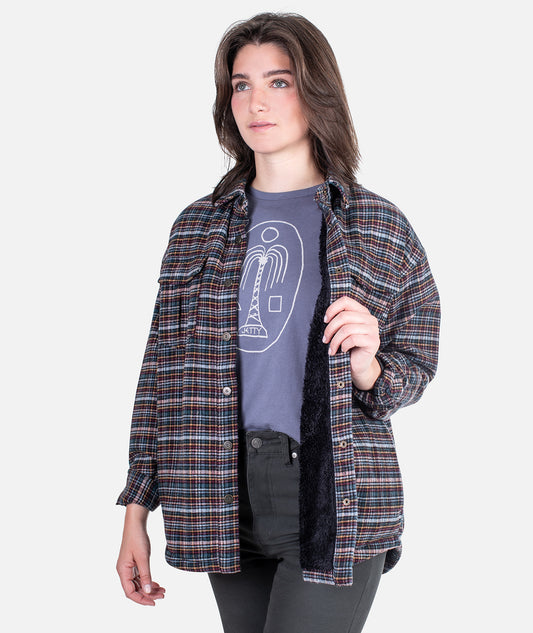 F24 Nivean Flanelljacke – Graphit