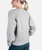 Quincy Patchwork Cardigan - Grey - Jetty