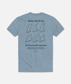 Fins Tee - Fog - Jetty