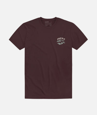 Rainbow Trout Tee - Oxblood Black