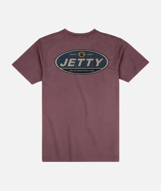 Throwback Pocket Tee - Maroon