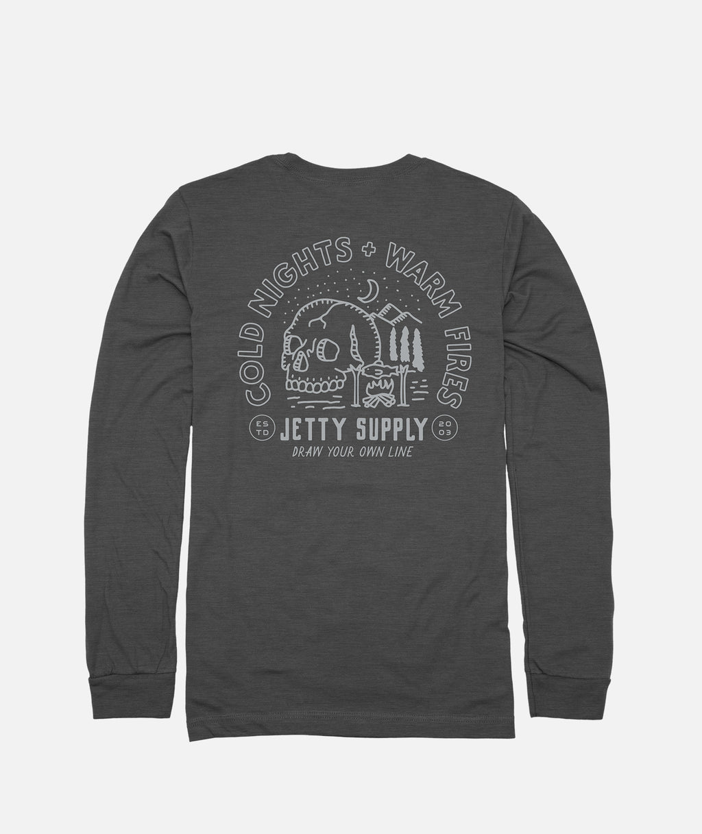 Cold Nights Long Sleeve - Charcoal - Jetty