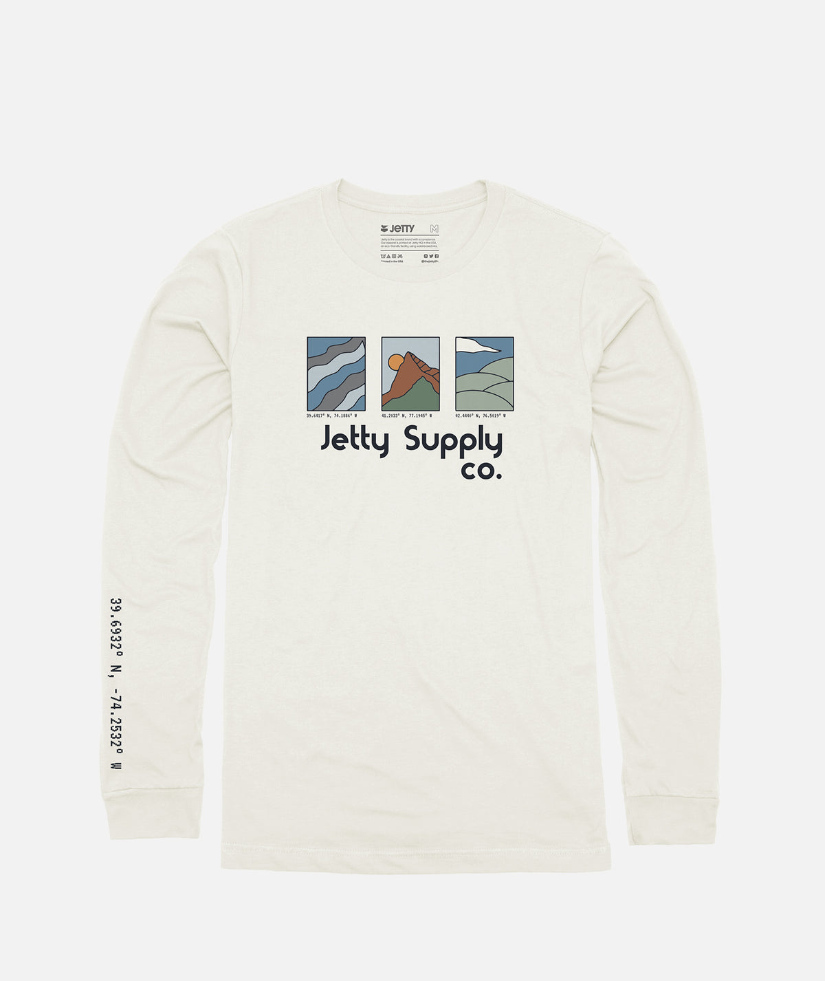 Destinations Long Sleeve - White - Jetty